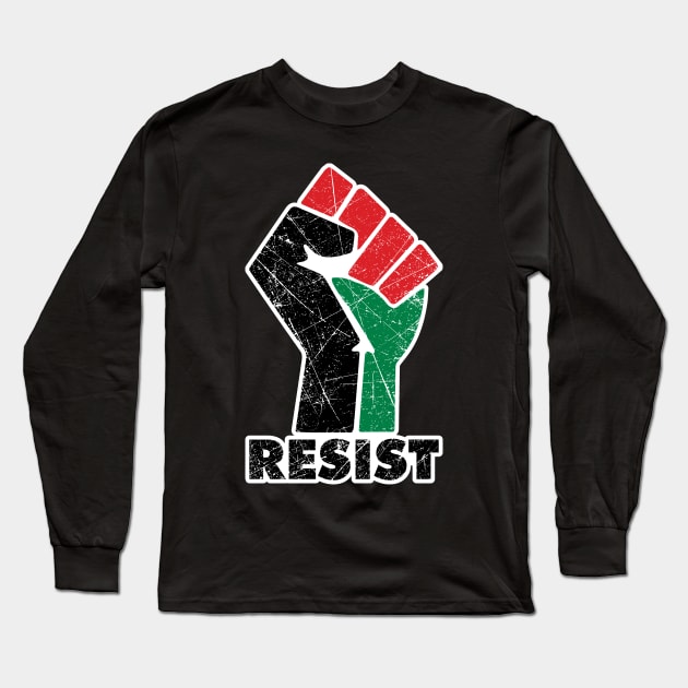 Resistance is Existence Solidarity and Support Design Against the Injustice In Palestine Long Sleeve T-Shirt by QualiTshirt